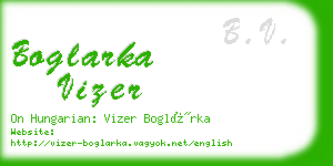 boglarka vizer business card